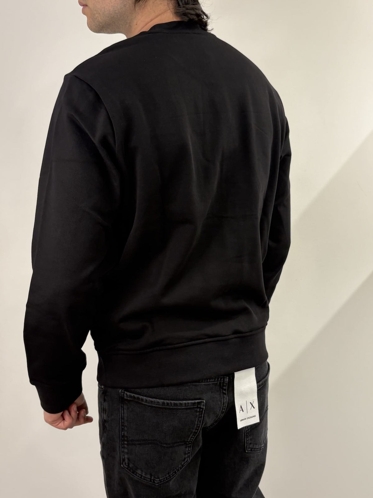 Felpa regular fit in cotone french terry