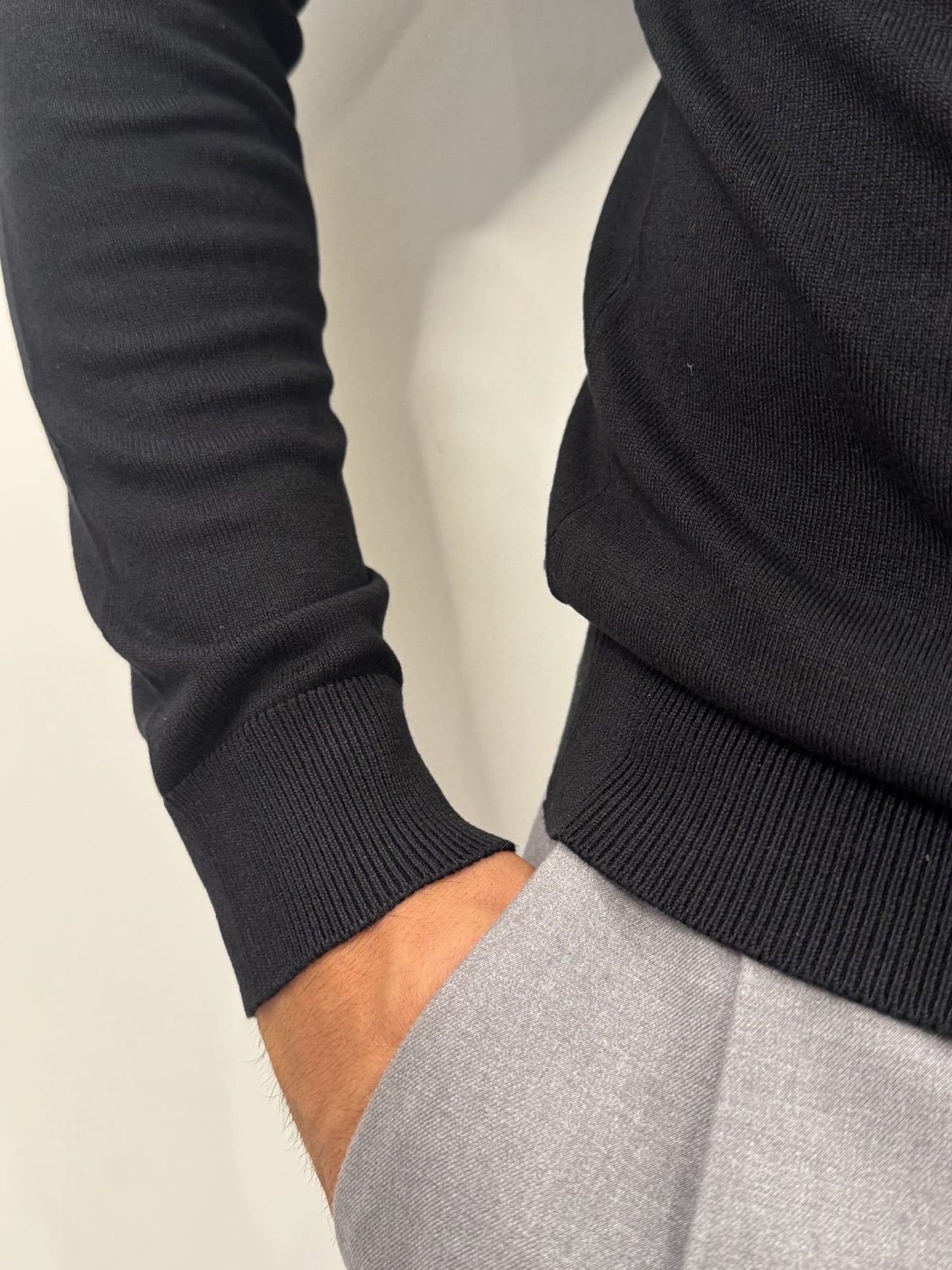 Maglioncino paricollo slim made in italy