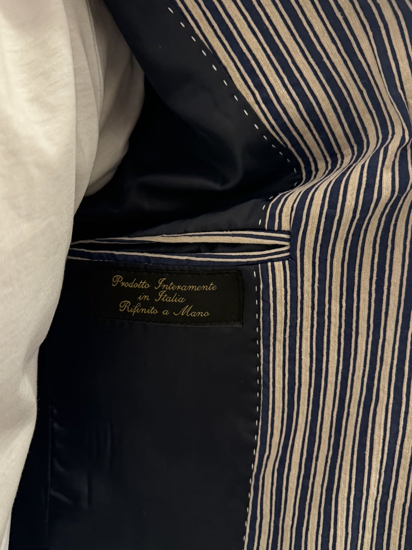 Giacca rigata Alfio jeans in cotone