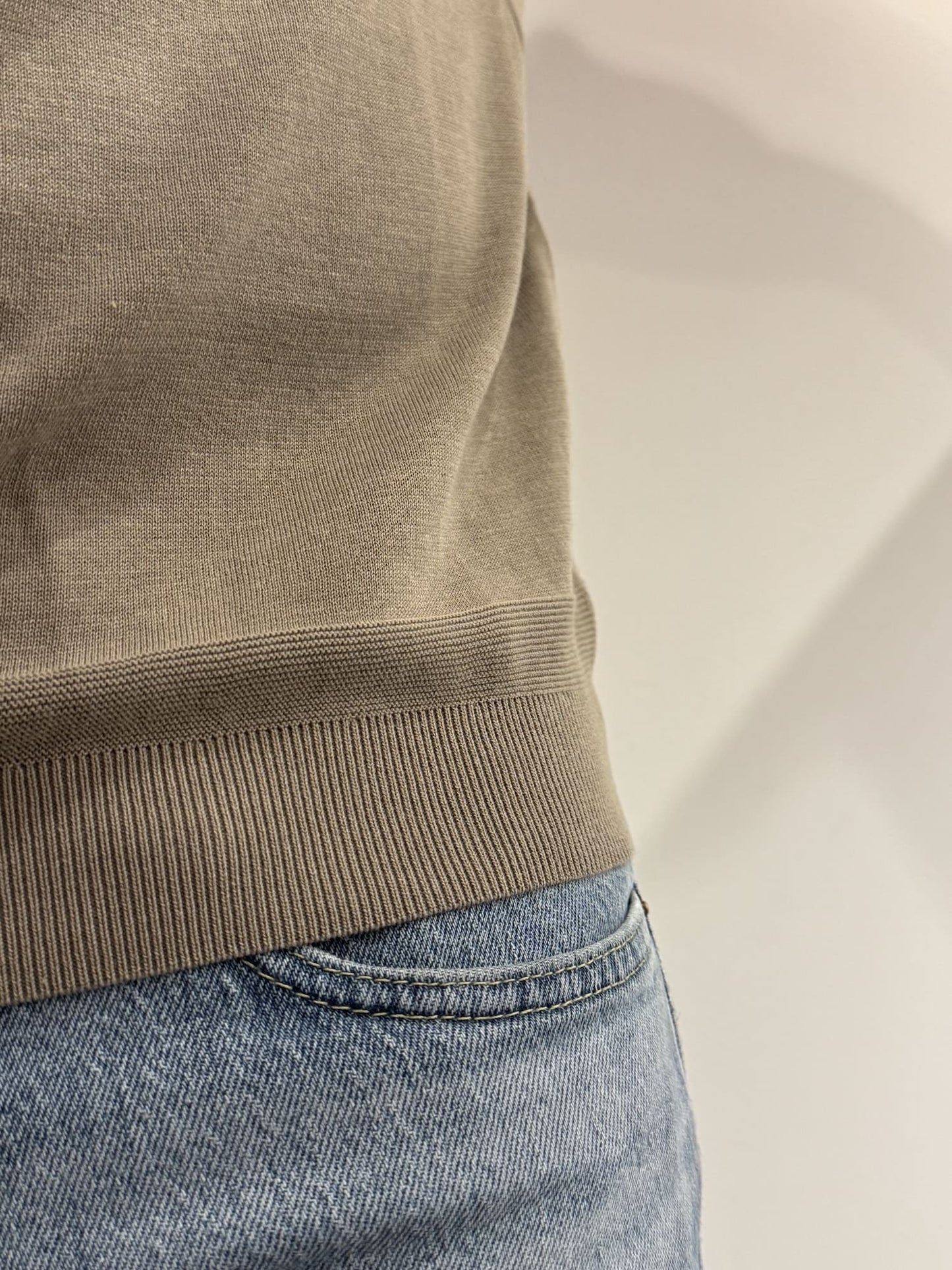 T-shirt in filo girocollo extrafine