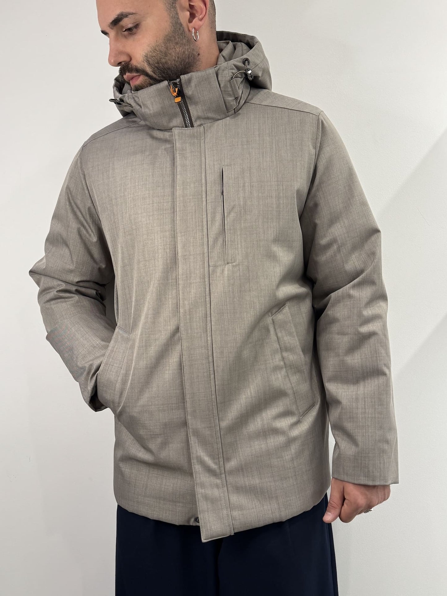 Giubbotto lungo Sea Barrier lungo beige