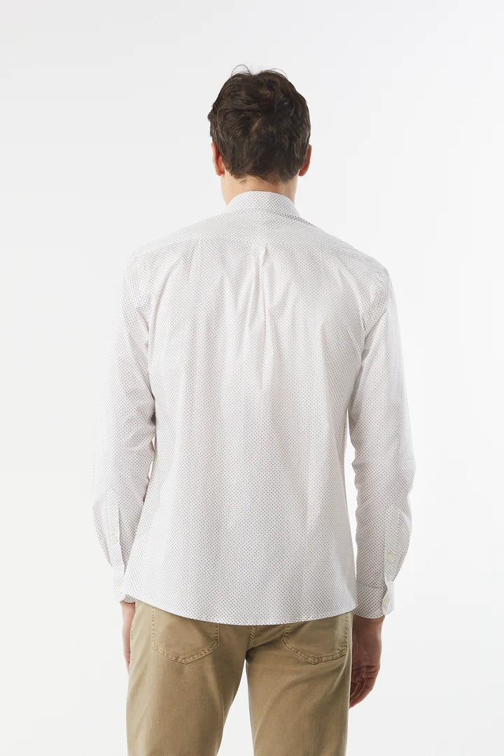 Camicia regular fit microfantasia