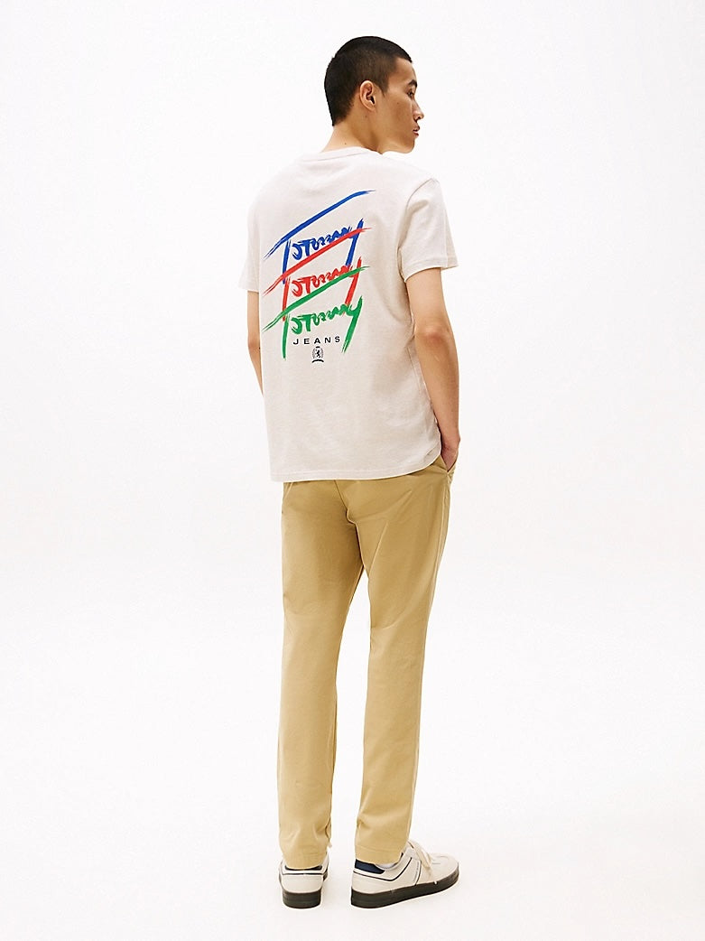 T-shirt con logo grafico sul retro Tommy Jeans