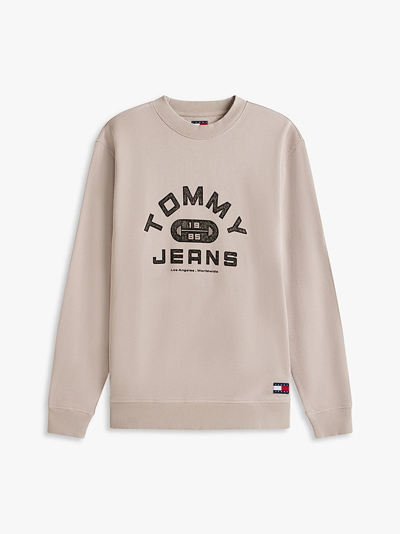 Felpa in spugna con grafica Tommy Jeans
