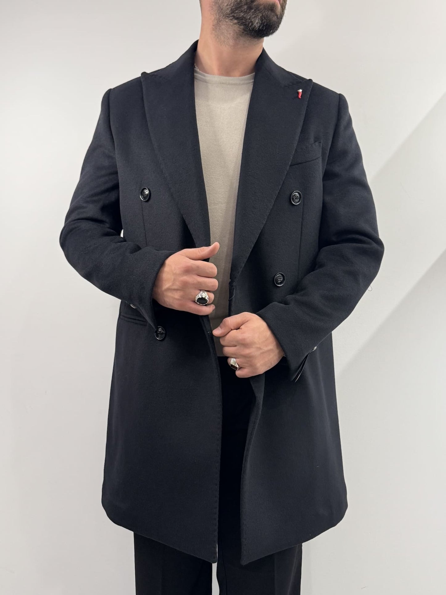 Cappotto Mulish doppio petto nero