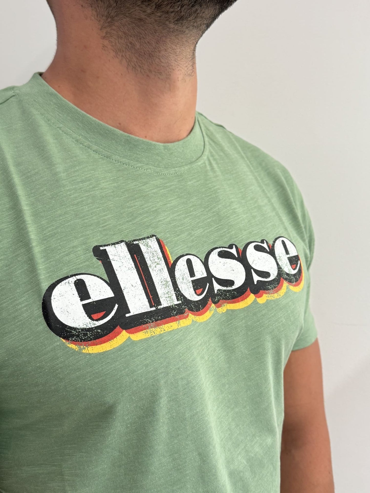 T-shirt Ellesse in cotone fiammato