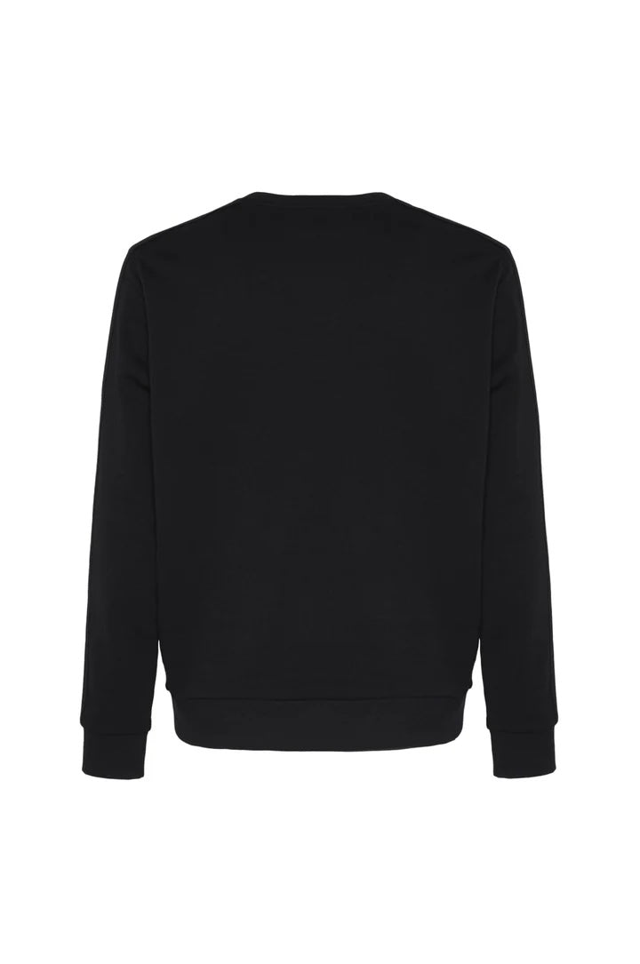 Felpa girocollo basic Sorbino nero