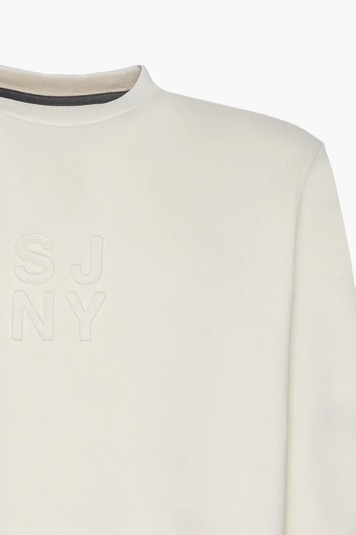 Felpa girocollo NY Sorbino bianca