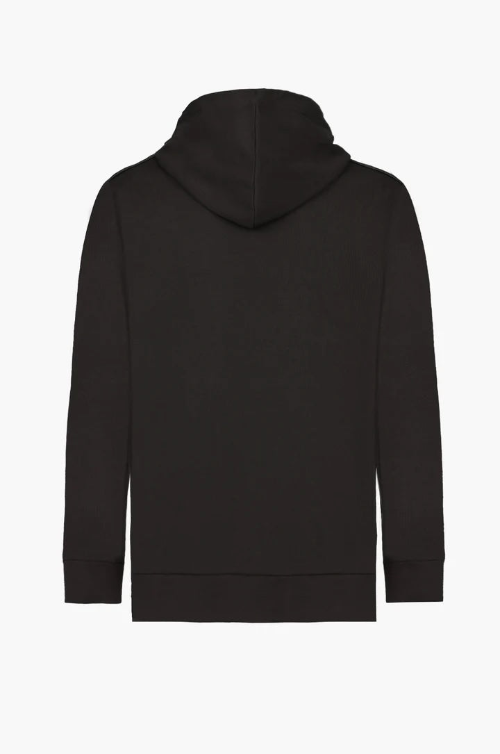 Felpa con cappuccio basic Sorbino nera
