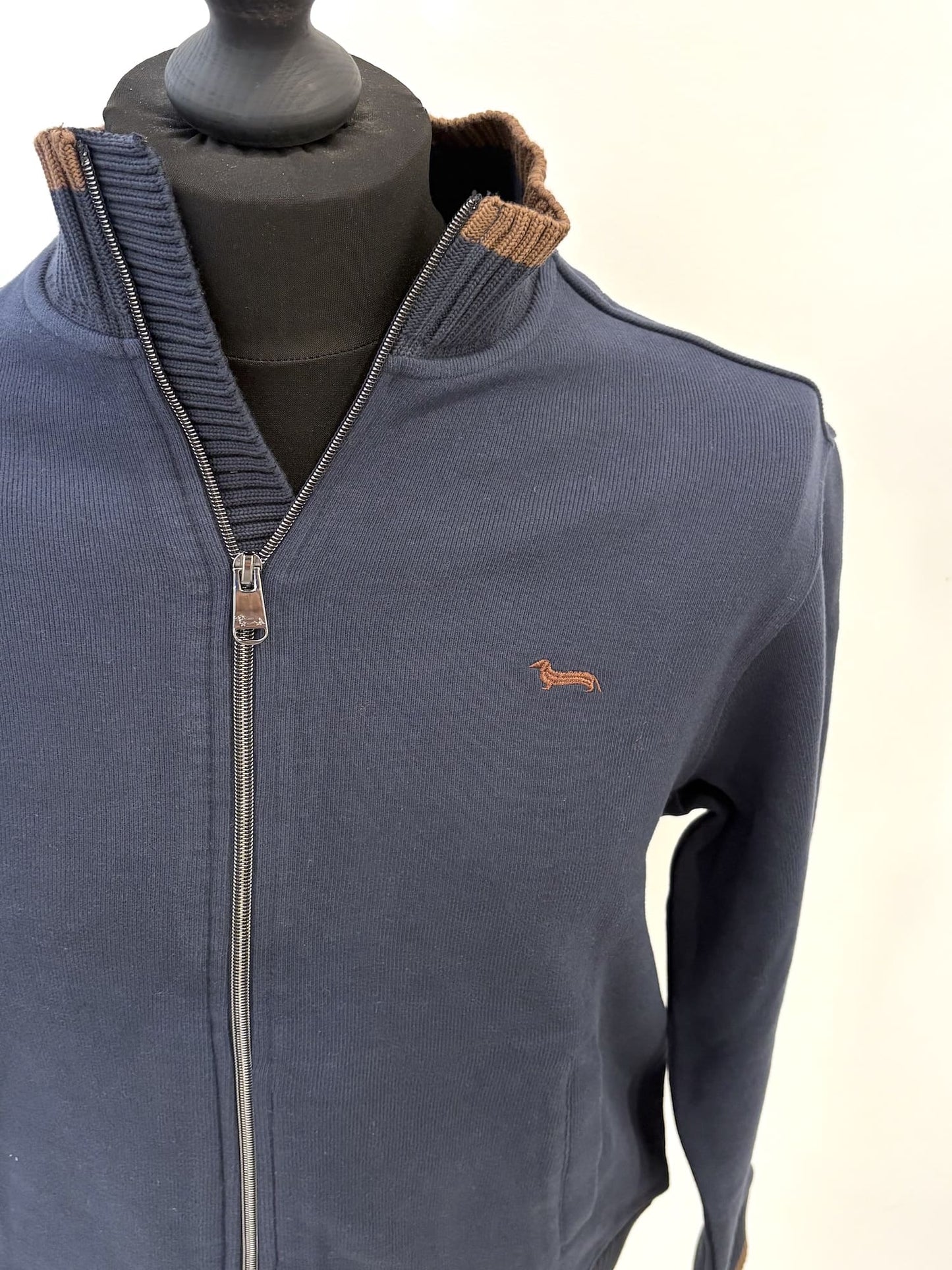 Felpa Harmont & Blaine full zip contrasto agli orli