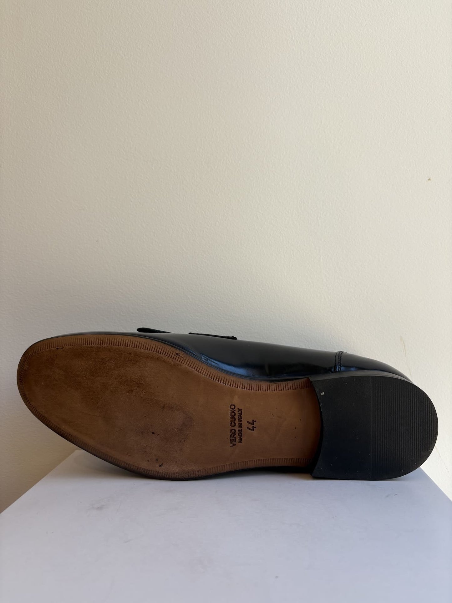 Mocassino con fibbia e frangia