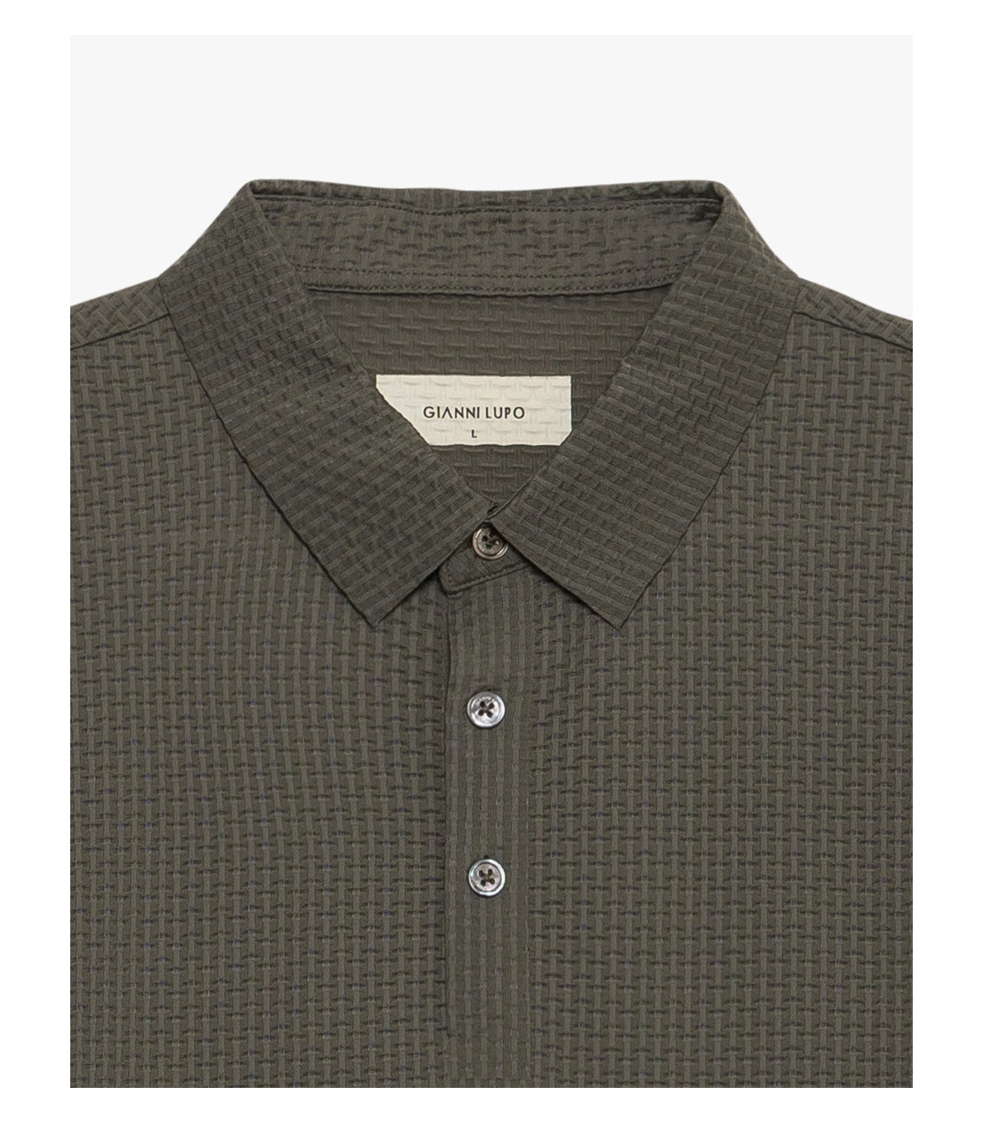 Polo athleisure con motivo 3D