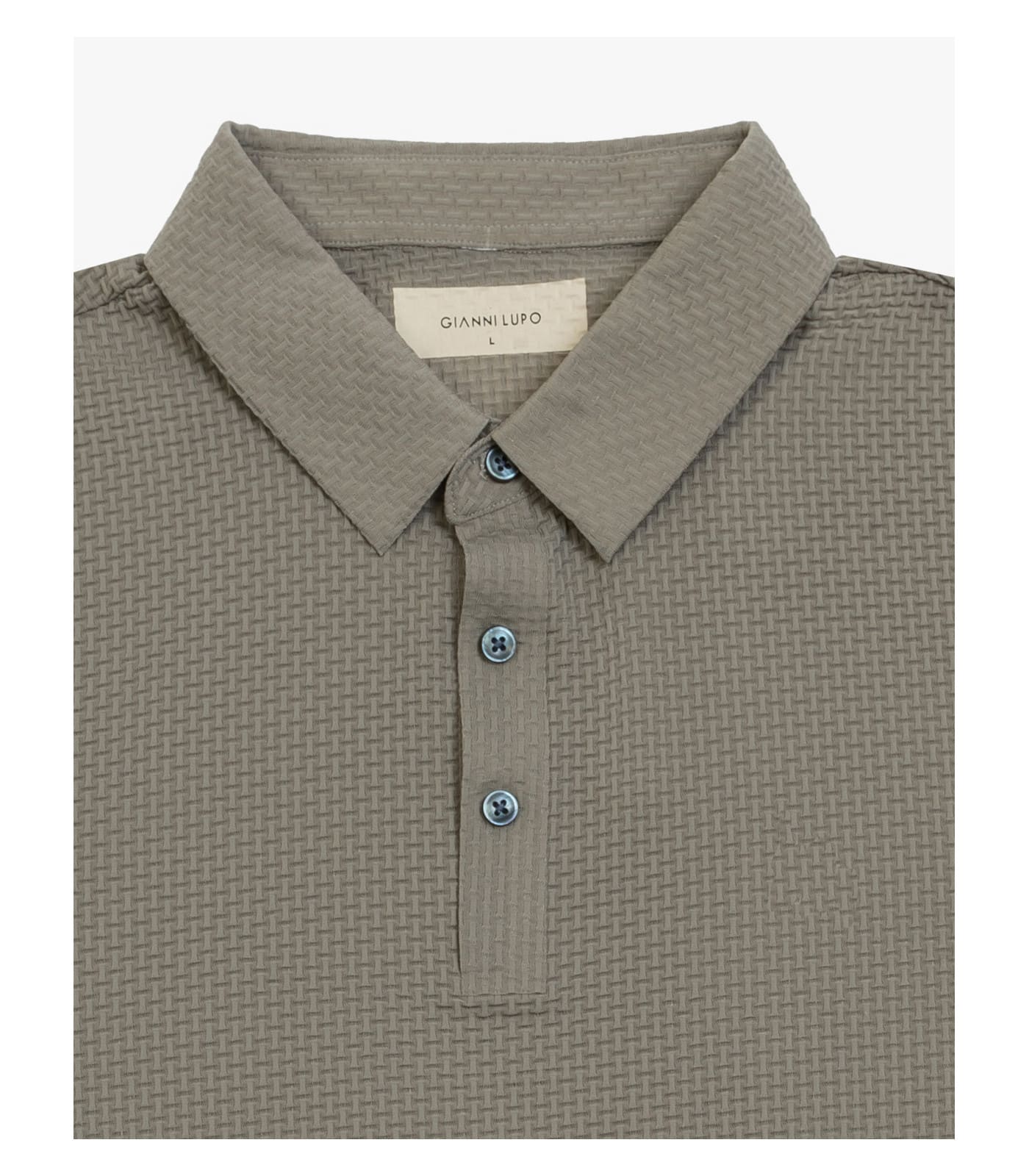 Polo athleisure con motivo 3D