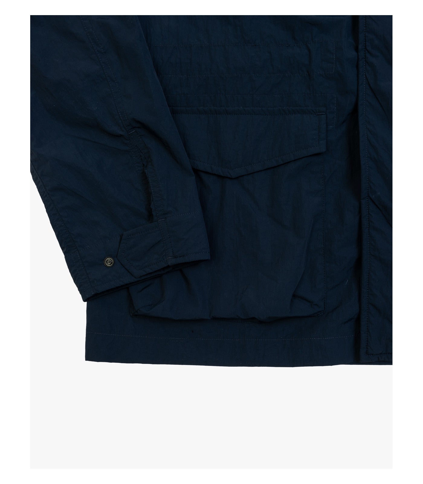 Giacca impermeabile con tasche a patta