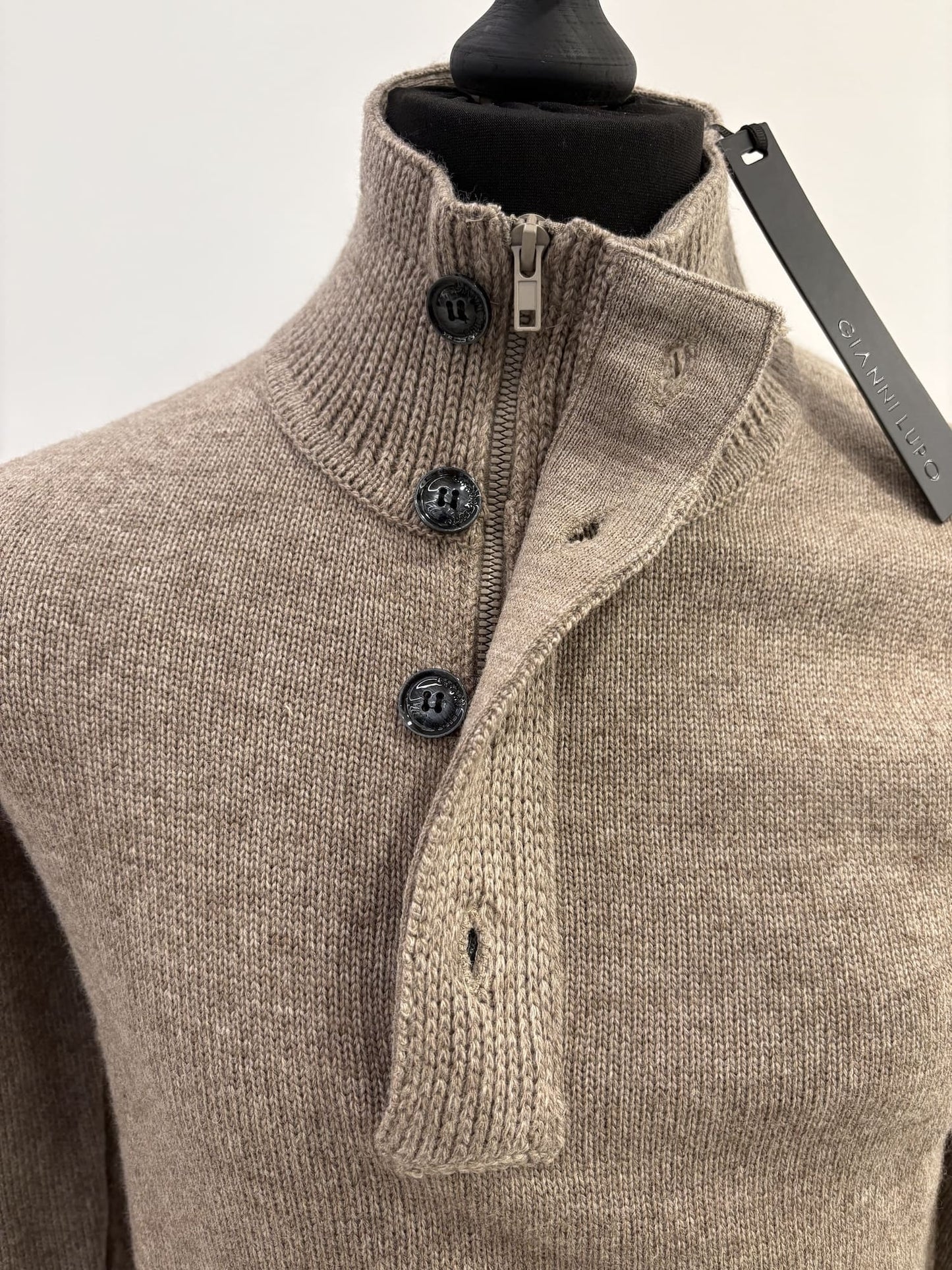 Lupetto Gianni Lupo con mezza zip