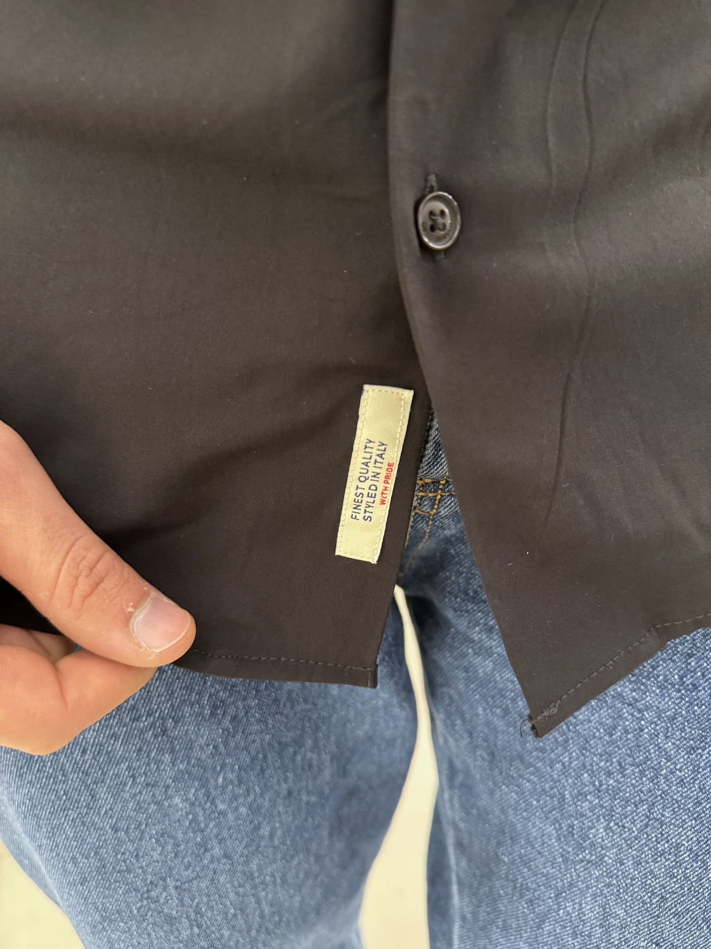 Camicia Gianni Lupo Hawaiana tinta unita