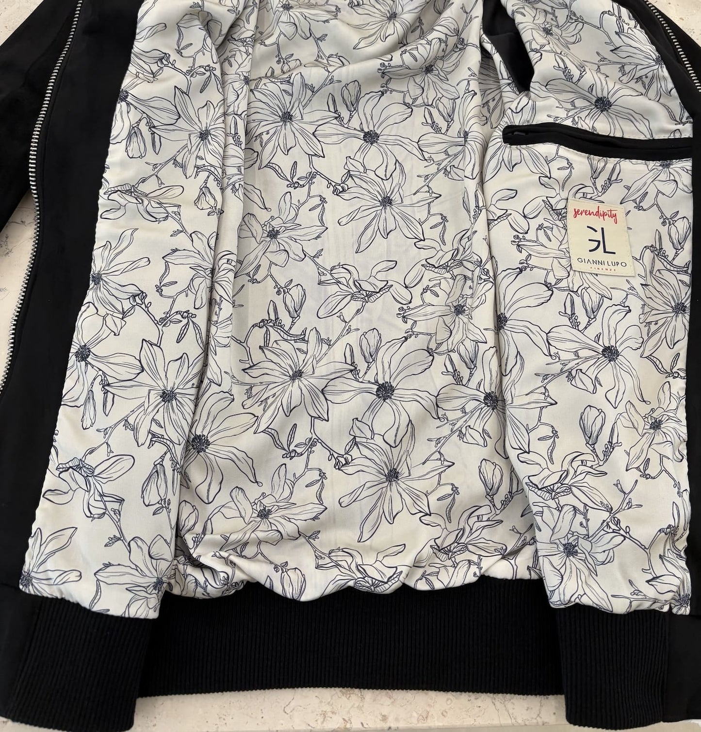 Giubbotto bomber effetto camoscio