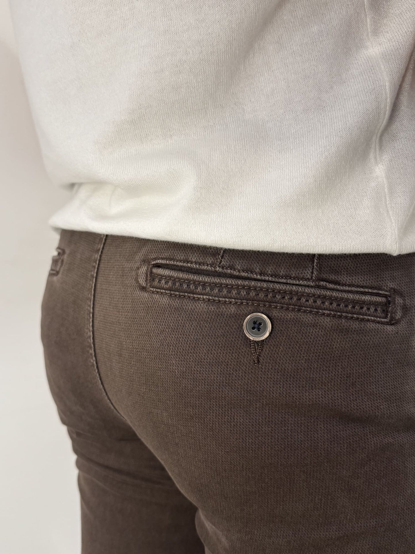 Pantalone Sea Barrier in misto cotone marrone