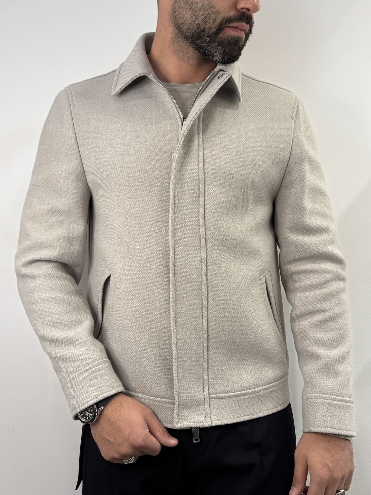 Cappotto Mulish corto sabbia