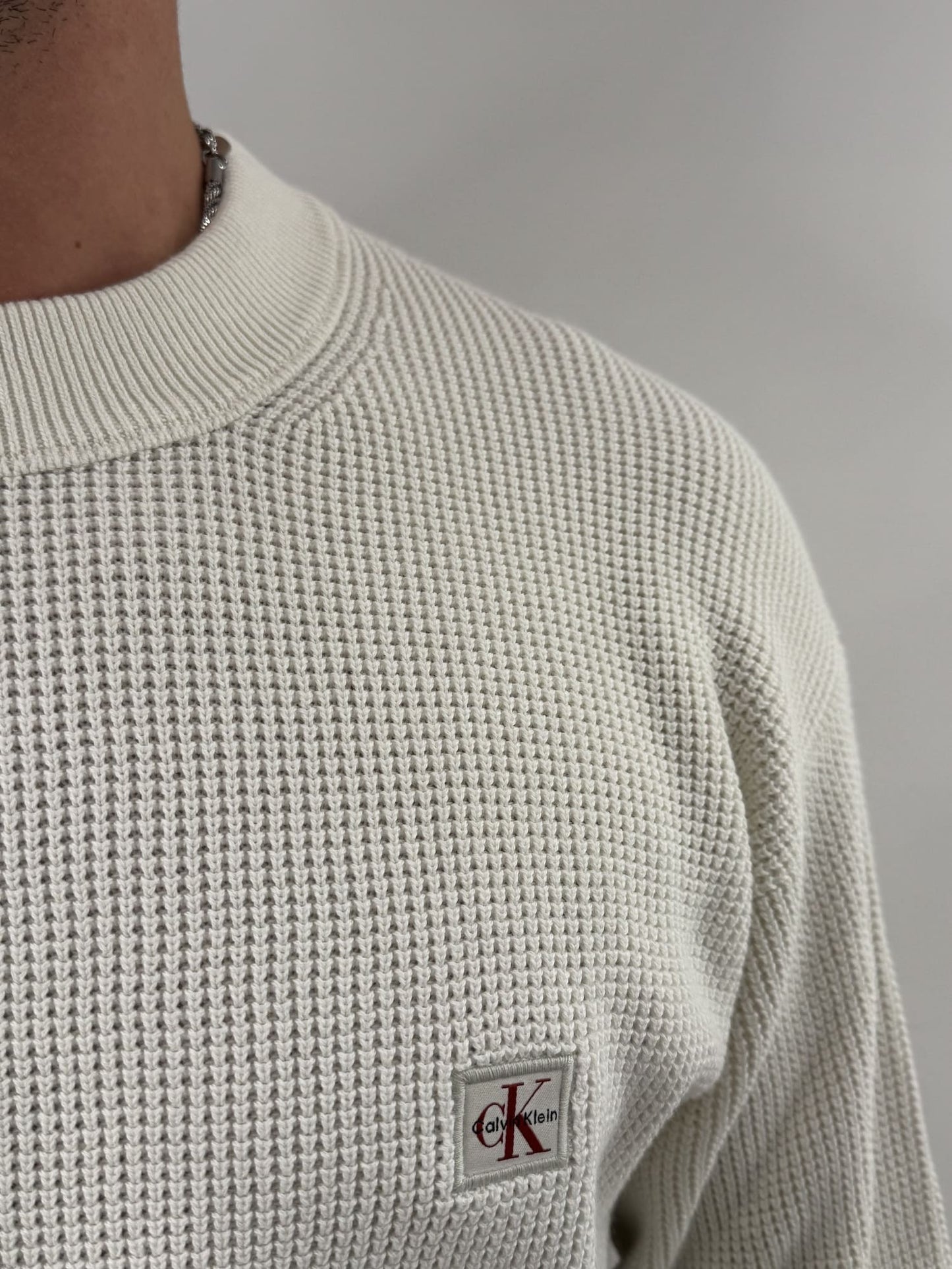 Maglione Calvin Klein Black a costine