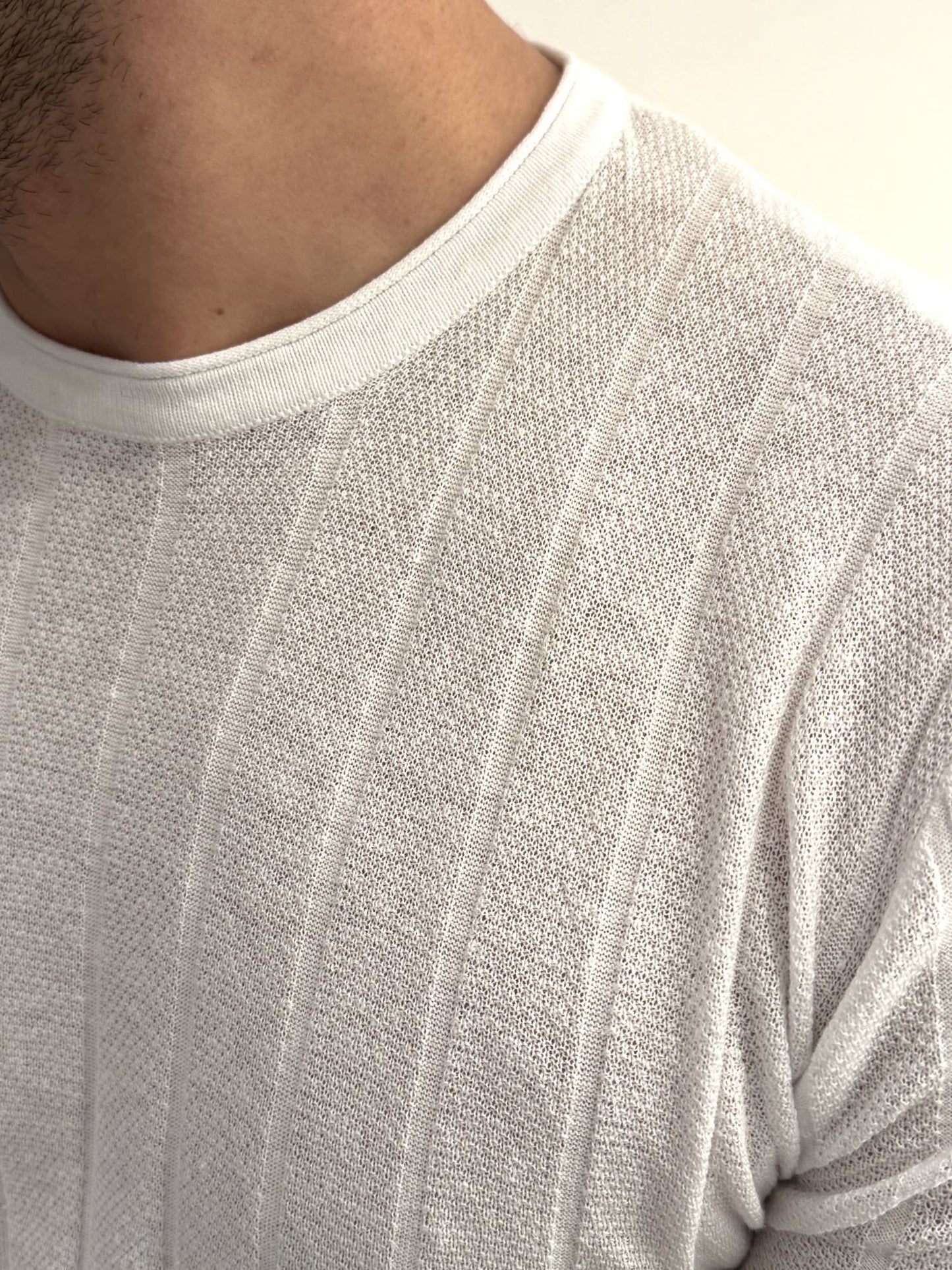 T-shirt in filo a coste