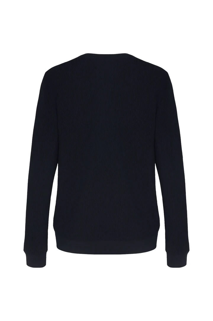 Pullover leggero con struttura Sorbino Blu Navy