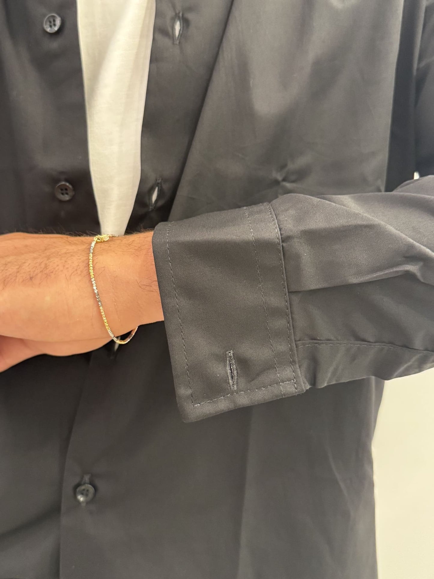 Camicia basic uomo manica lunga