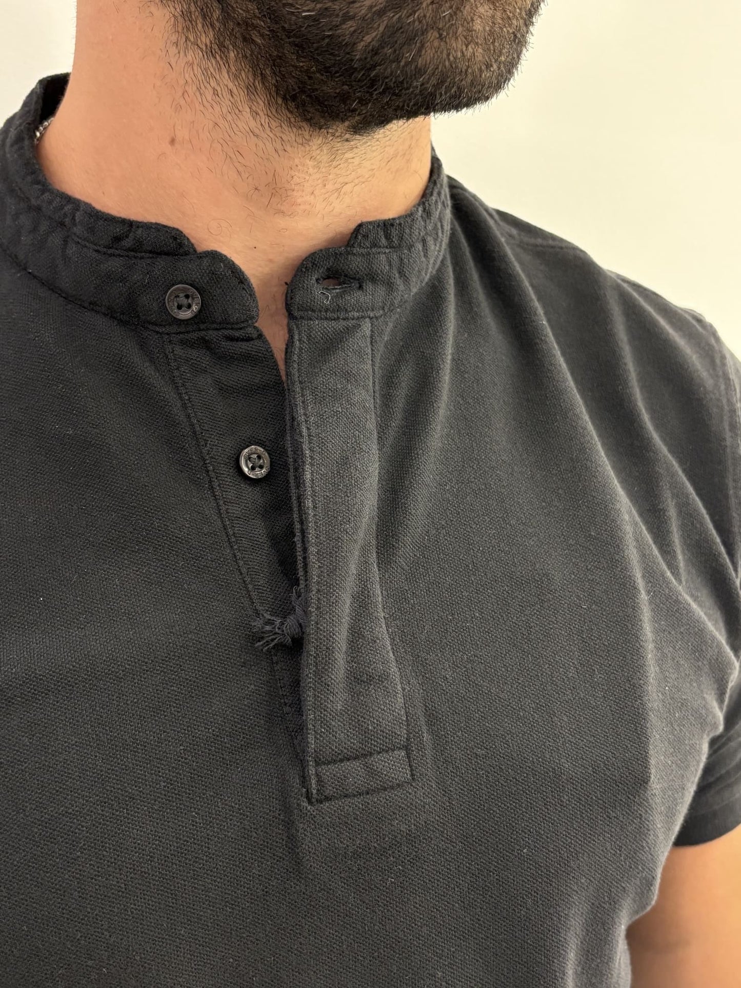 Polo mezza manica collo coreana