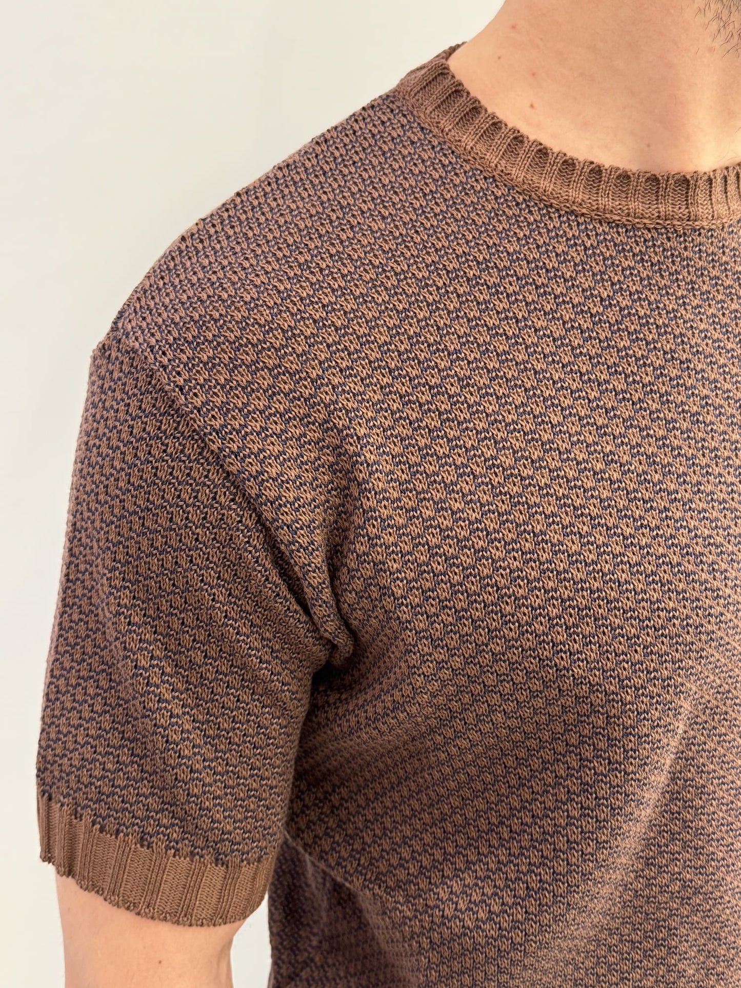 T-shirt in maglia tramata