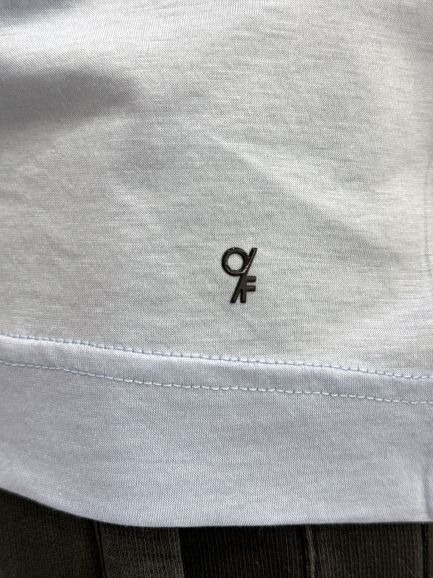 T-Shirt a punta in filo di Scozia