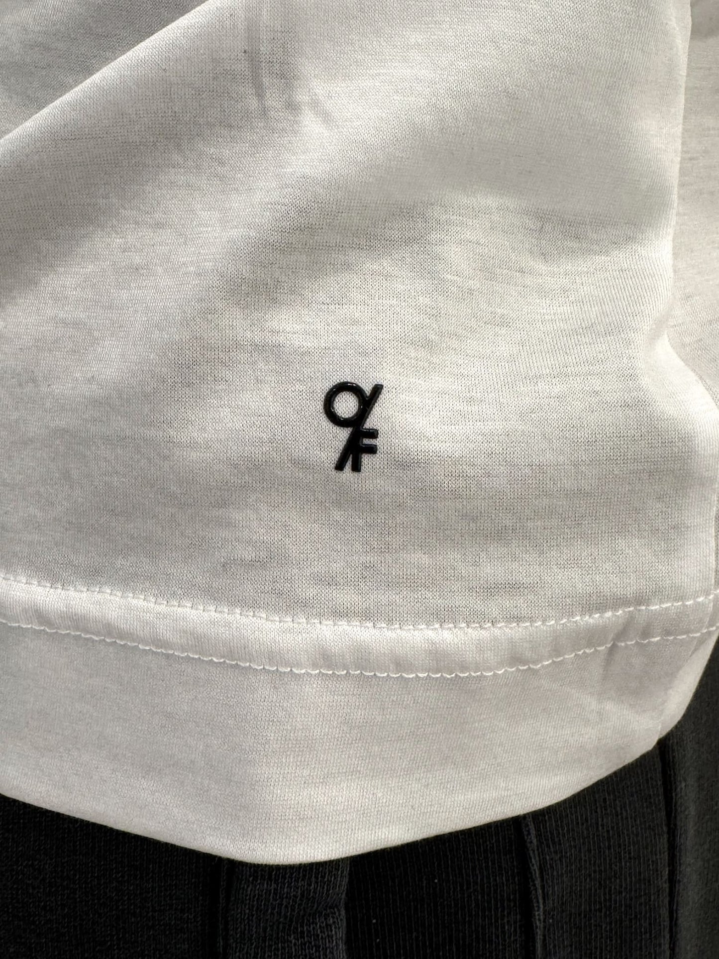 T-Shirt a punta in filo di Scozia