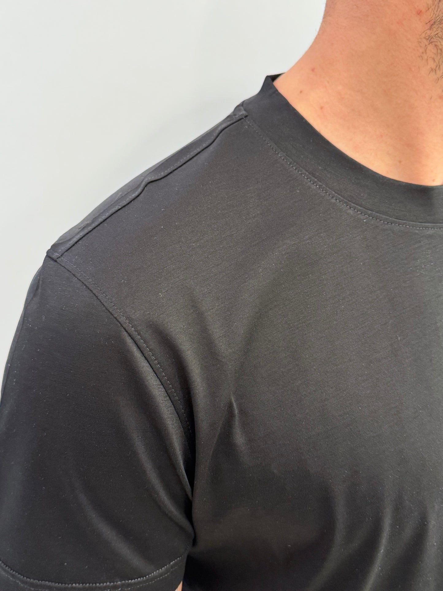 T-shirt in filo di Scozia