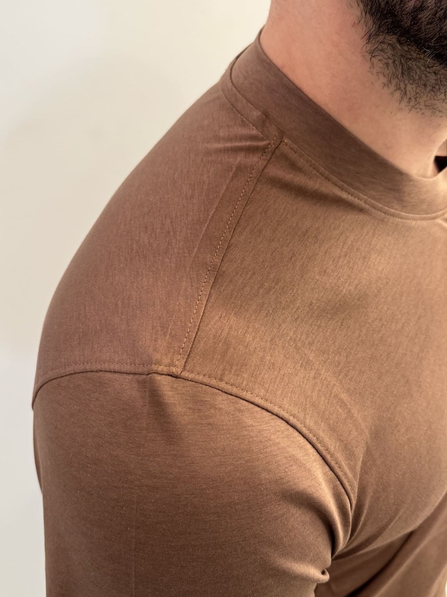 T-shirt in filo di Scozia