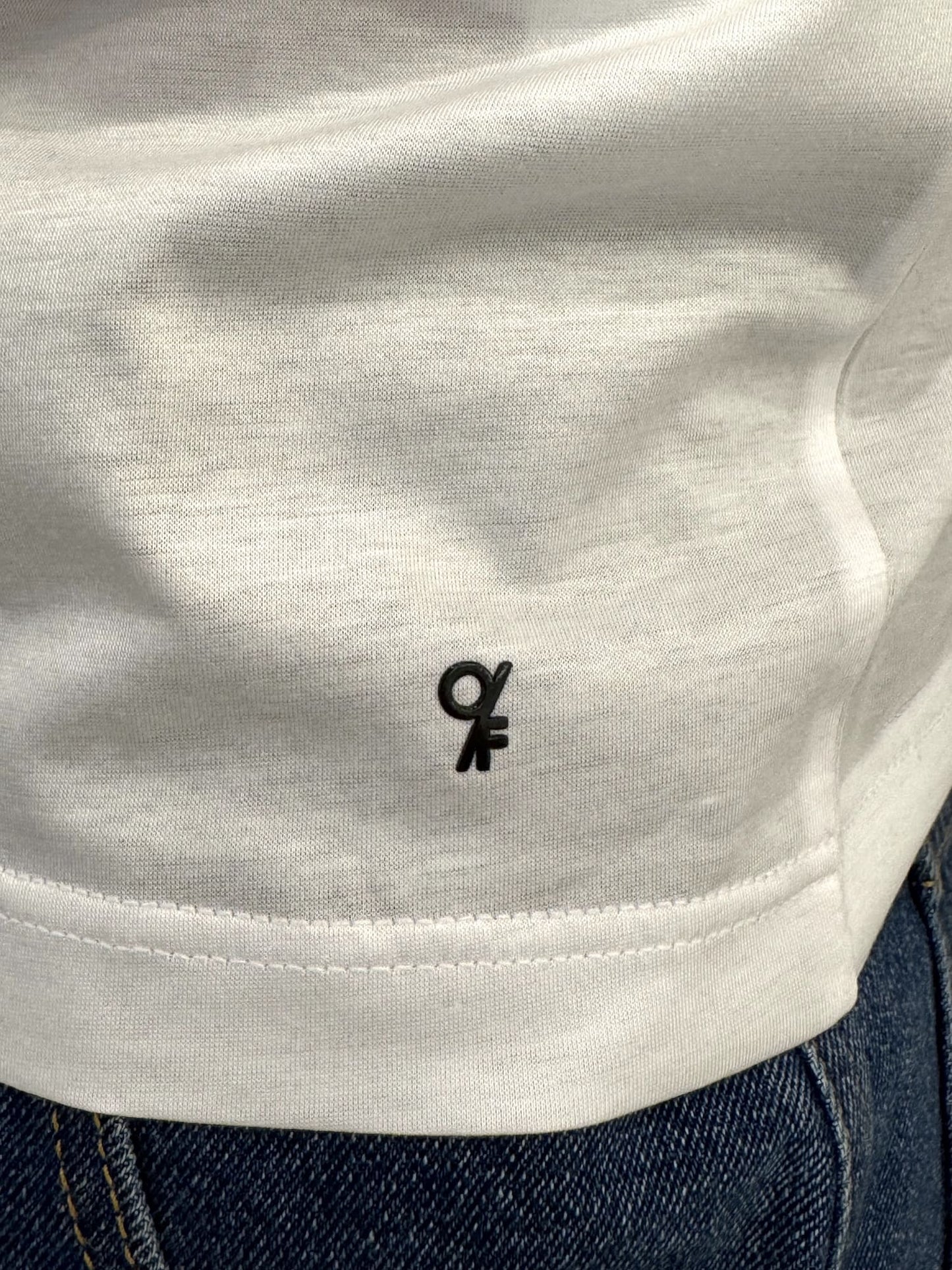 T-shirt in filo di Scozia