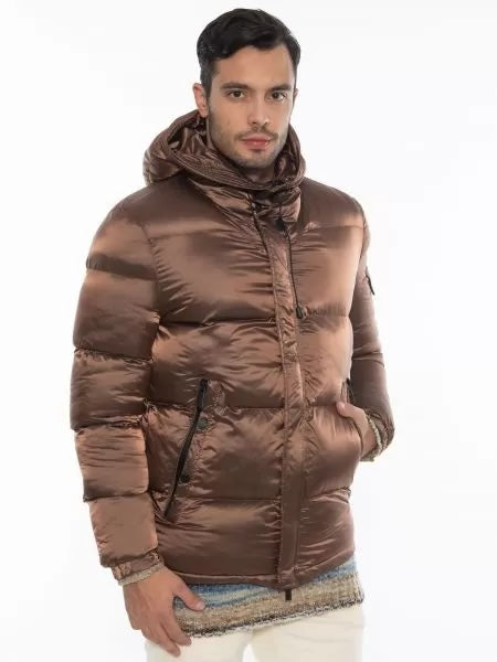 Giubbotto Over-D Trapuntato con cappuccio