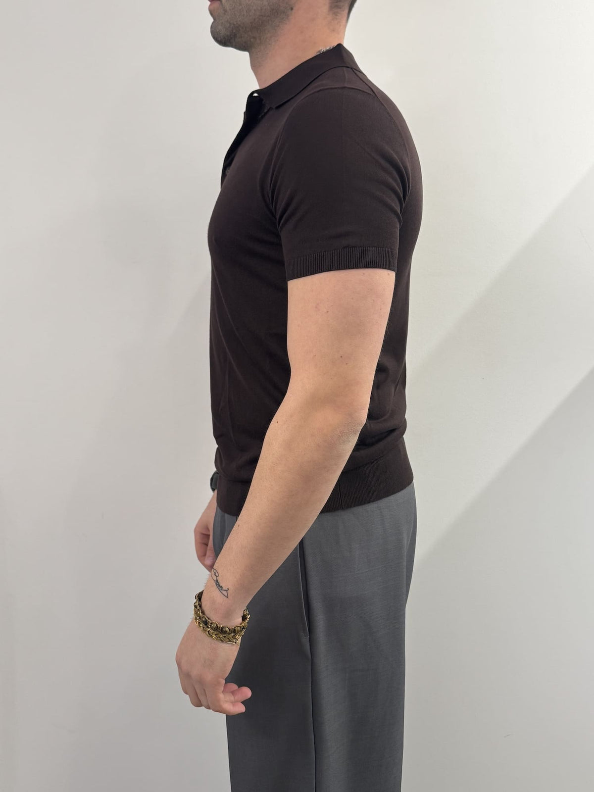 Polo Out/Fit in misto seta