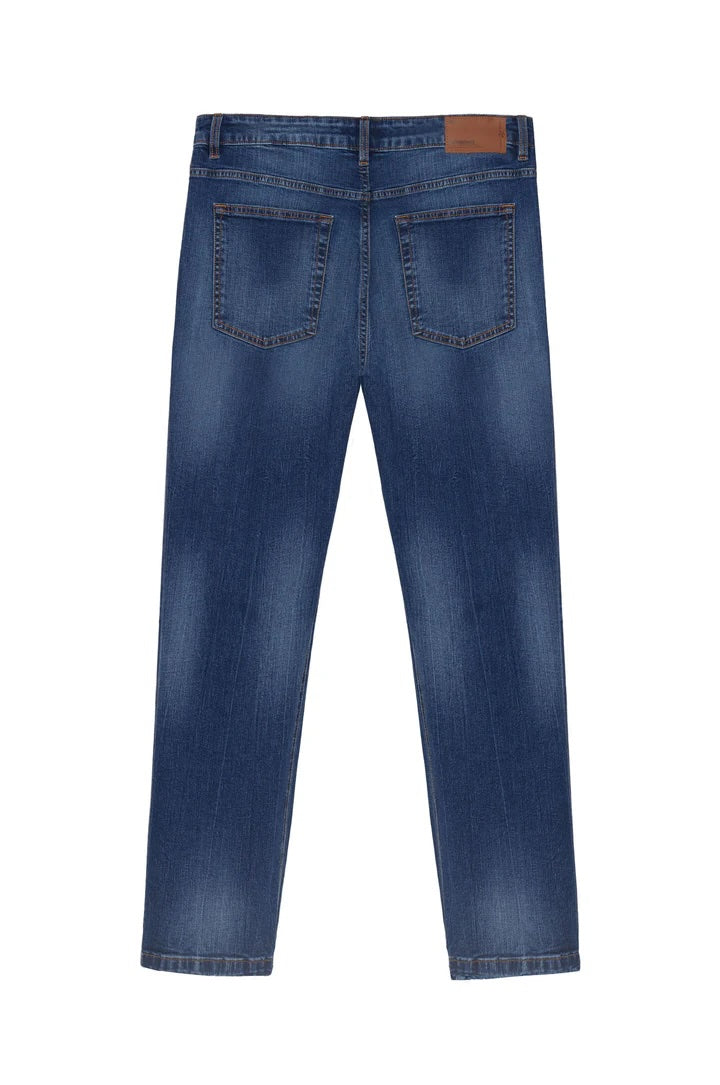 Jeans 5 tasche slim fit lavaggio scuro Sorbino