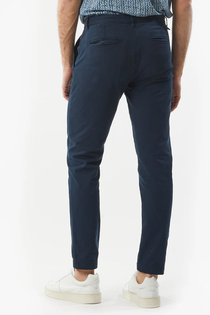 Pantaloni chinos slim fit dobby