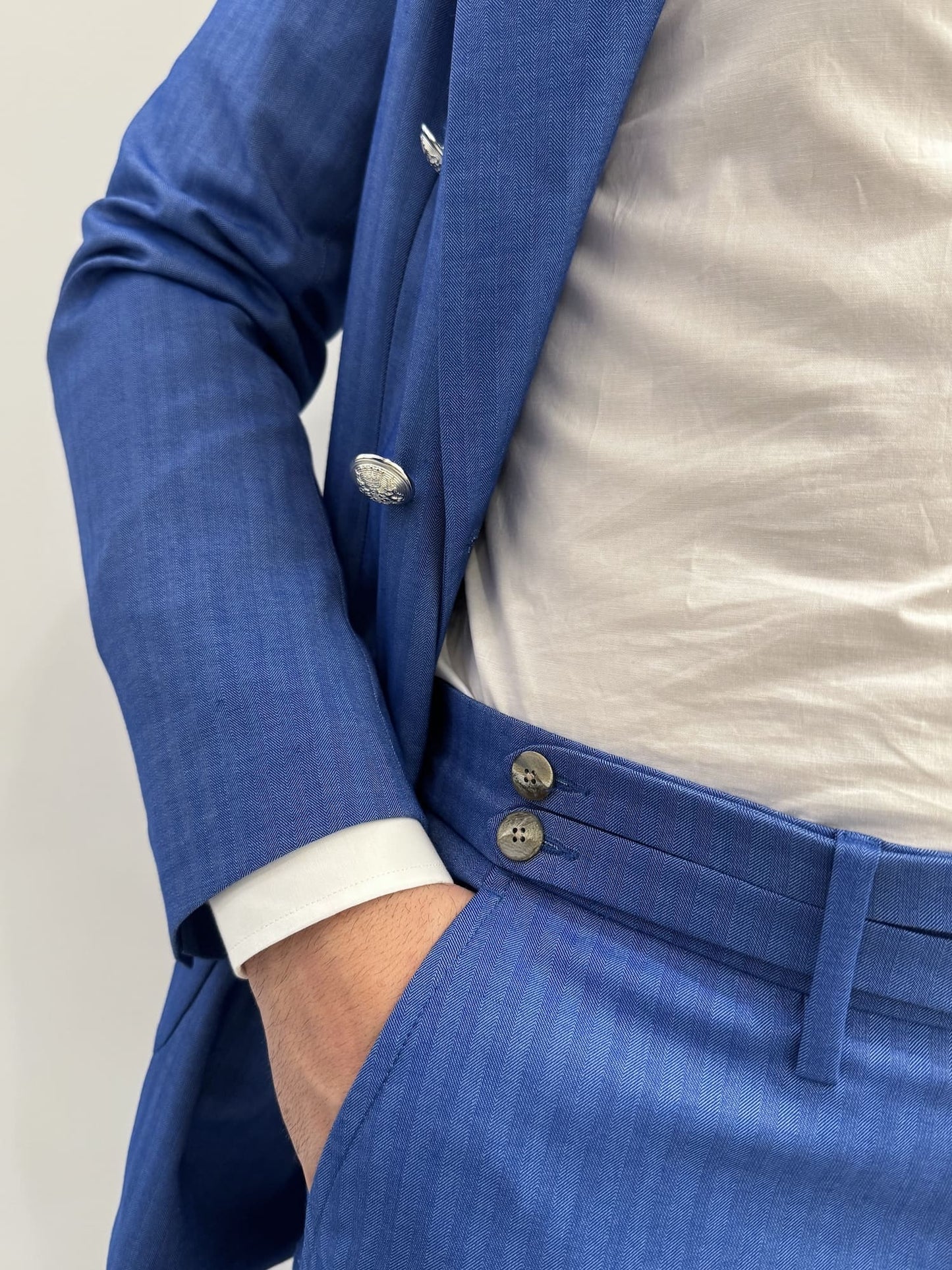 Abito uomo doppio petto solar denim