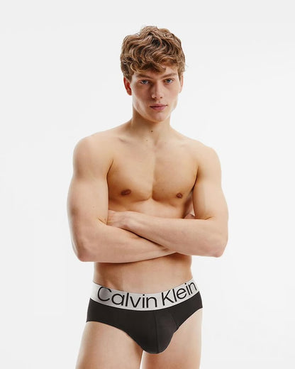 Slip Calvin Klein Steel Cotton nero