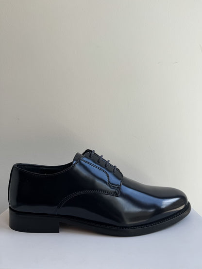 DIVAR Scarpa Stringata Elegante in Vera Pelle Blu