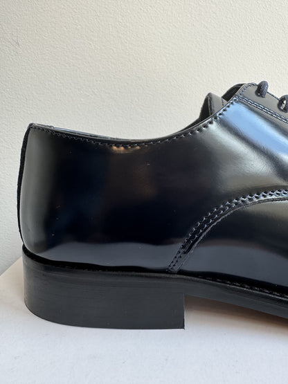 DIVAR Scarpa Stringata Elegante in Vera Pelle Blu