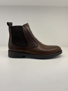 Stivaletto in pelle marrone