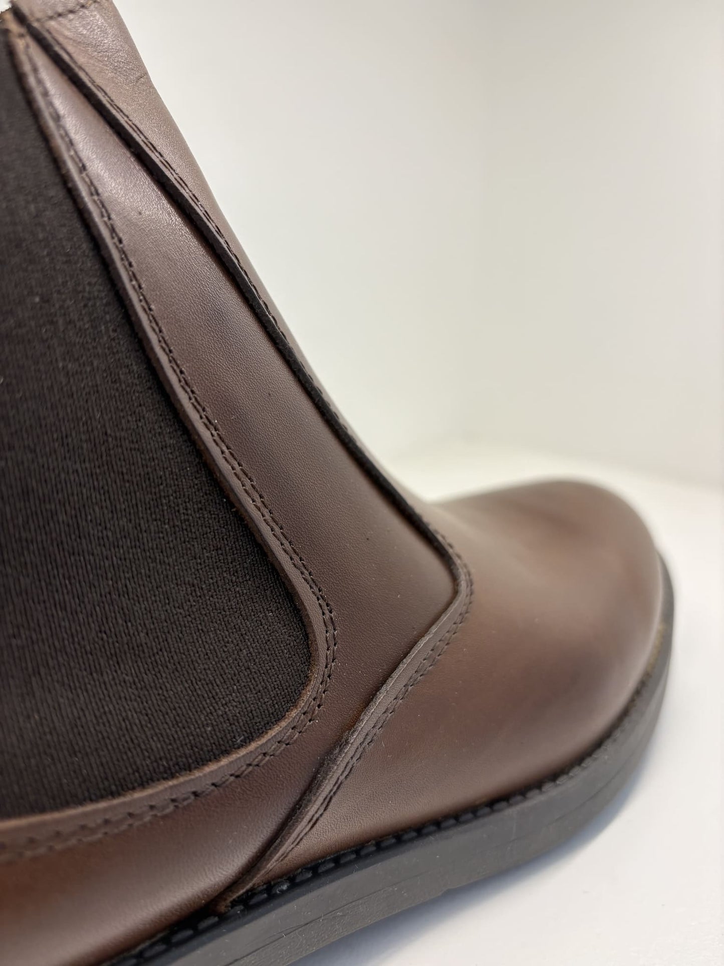 Stivaletto in pelle marrone