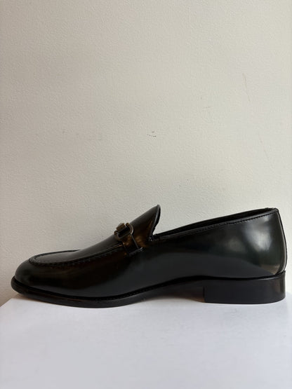 Mocassino uomo con riflessi verde