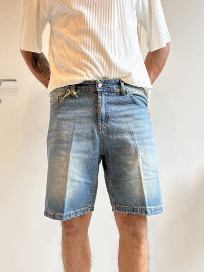 Bermuda in Denim Slavato - Stile Unico