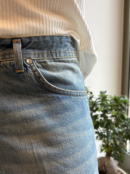 Bermuda in Denim Slavato - Stile Unico