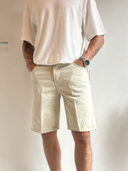 Bermuda YUCATAN Beige con riflessi azzurri