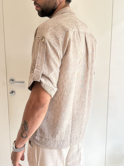 blacksvnday Camicia manica corta SUPERSTAR Tortora
