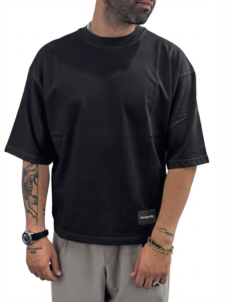 blacksvnday T-shirt maniche corte STEPHEN Nero - Stile Cropped
